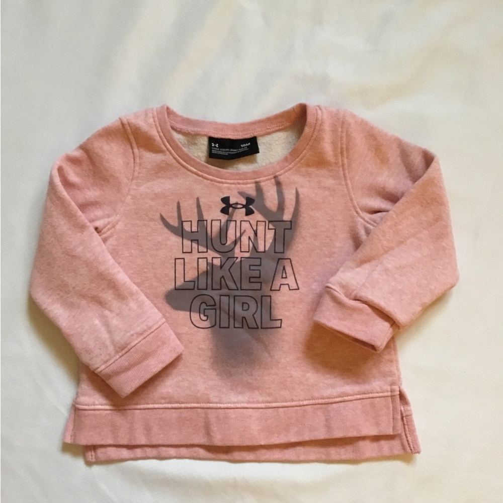 Under Armour hunt like a girl pink sweatshirt